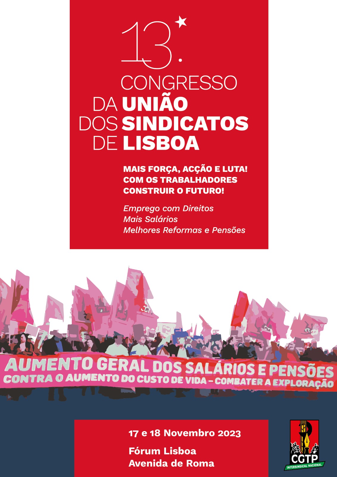 13.º Congresso da União dos Sindicatos de Lisboa