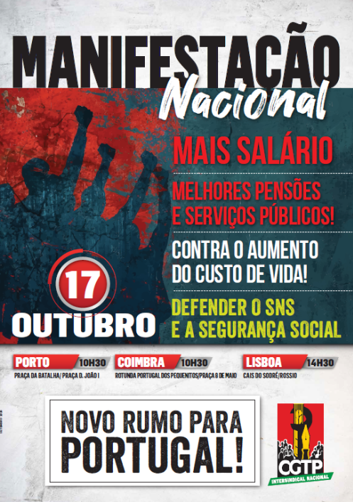 manifestação do dia 17 de Outrubro
